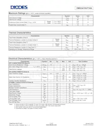 DMG3415UFY4Q-7 Datasheet Page 2