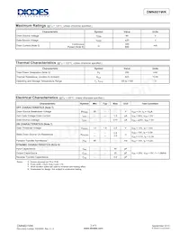 DMN601WK-7 Datasheet Page 2