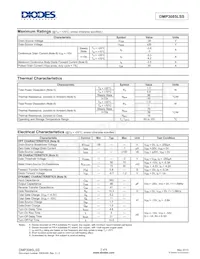 DMP3085LSS-13 Datasheet Pagina 2