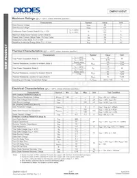 DMP6110SVT-13數據表 頁面 2