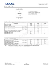 DMTH4007SPSQ-13 Datasheet Page 2