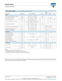 SI2301BDS-T1-GE3數據表 頁面 2