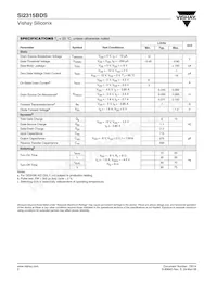 SI2315BDS-T1-GE3 Datasheet Page 2