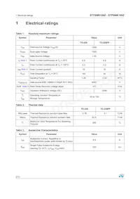 STF8NK100Z Datenblatt Seite 2