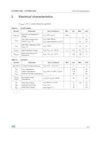 STF8NK100Z Datasheet Pagina 3