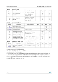 STF8NK100Z數據表 頁面 4