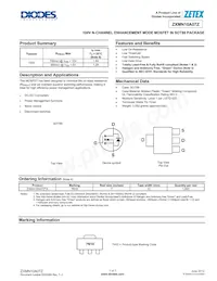 ZXMN10A07ZTA Datasheet Copertura