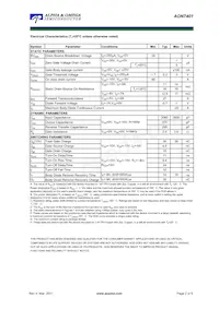 AON7401 Datasheet Pagina 2