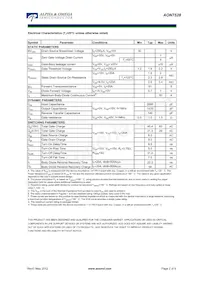 AON7528 Datasheet Pagina 2