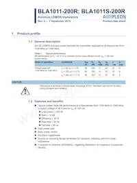 BLA1011S-200R Datasheet Copertura