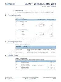 BLA1011S-200R Datasheet Pagina 2