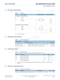 BLA8H0910L-500U Datasheet Pagina 2