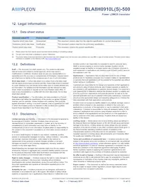 BLA8H0910L-500U Datasheet Pagina 11