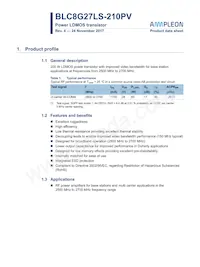 BLC8G27LS-210PVY Datasheet Copertura