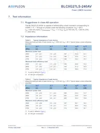 BLC8G27LS-240AVJ Datasheet Page 4