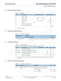 BLC9G20LS-361AVTZ Datasheet Page 2
