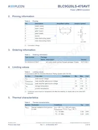 BLC9G20LS-470AVTY Datasheet Page 2