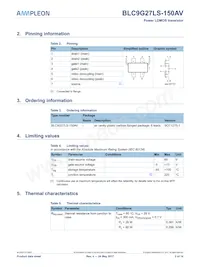 BLC9G27LS-150AVY Datasheet Pagina 2