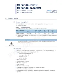 BLF6G10LS-160RN Datasheet Cover