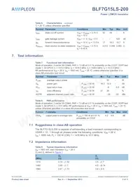 BLF7G15LS-200 Datasheet Page 3