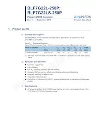 BLF7G22LS-250P Datasheet Cover