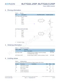 BLF7G22LS-250P Datasheet Page 2