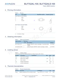 BLF7G24L-100 Datasheet Pagina 2