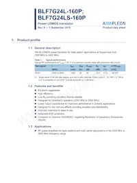 BLF7G24LS-160P Datasheet Copertura