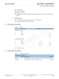 BLF881S Datasheet Page 2