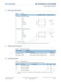 BLF8G09LS-270WU Datasheet Page 2