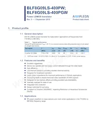 BLF8G09LS-400PGWJ Datasheet Copertura