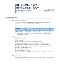 BLF8G24LS-150VJ Datasheet Cover