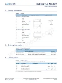 BLF8G27LS-150VJ Datasheet Page 2