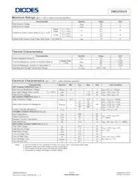 DMG2305UX-7 Datasheet Page 2