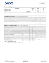 DMN601K-7 Datasheet Page 2