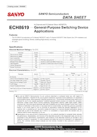 ECH8619-TL-E數據表 封面