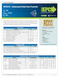 EPC2014C數據表 封面