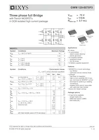 GWM120-0075P3-SMD Datasheet Copertura