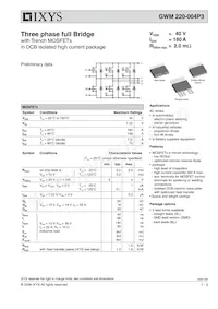 GWM220-004P3-SMD SAM Datasheet Copertura