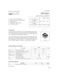 IRF5851TR Datasheet Copertura