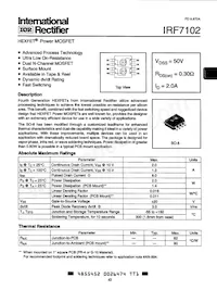 IRF7102 Datasheet Copertura