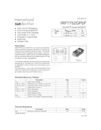 IRF7752GTRPBF數據表 封面