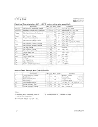 IRF7757TR Datenblatt Seite 2