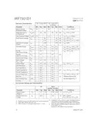 IRF7901D1TR Datasheet Page 2