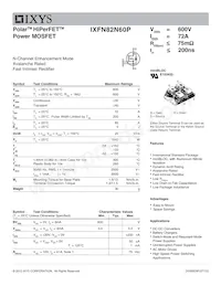 IXFN82N60P Datasheet Cover