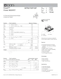 IXTN170P10P數據表 封面