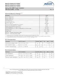 MAGX-000035-01000S Datasheet Pagina 2