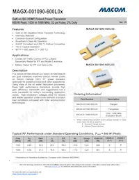 MAGX-001090-600L0S數據表 封面