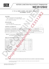 NE3512S02-T1C-A Datasheet Cover