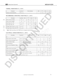 NE55410GR-T3-AZ Datasheet Page 3